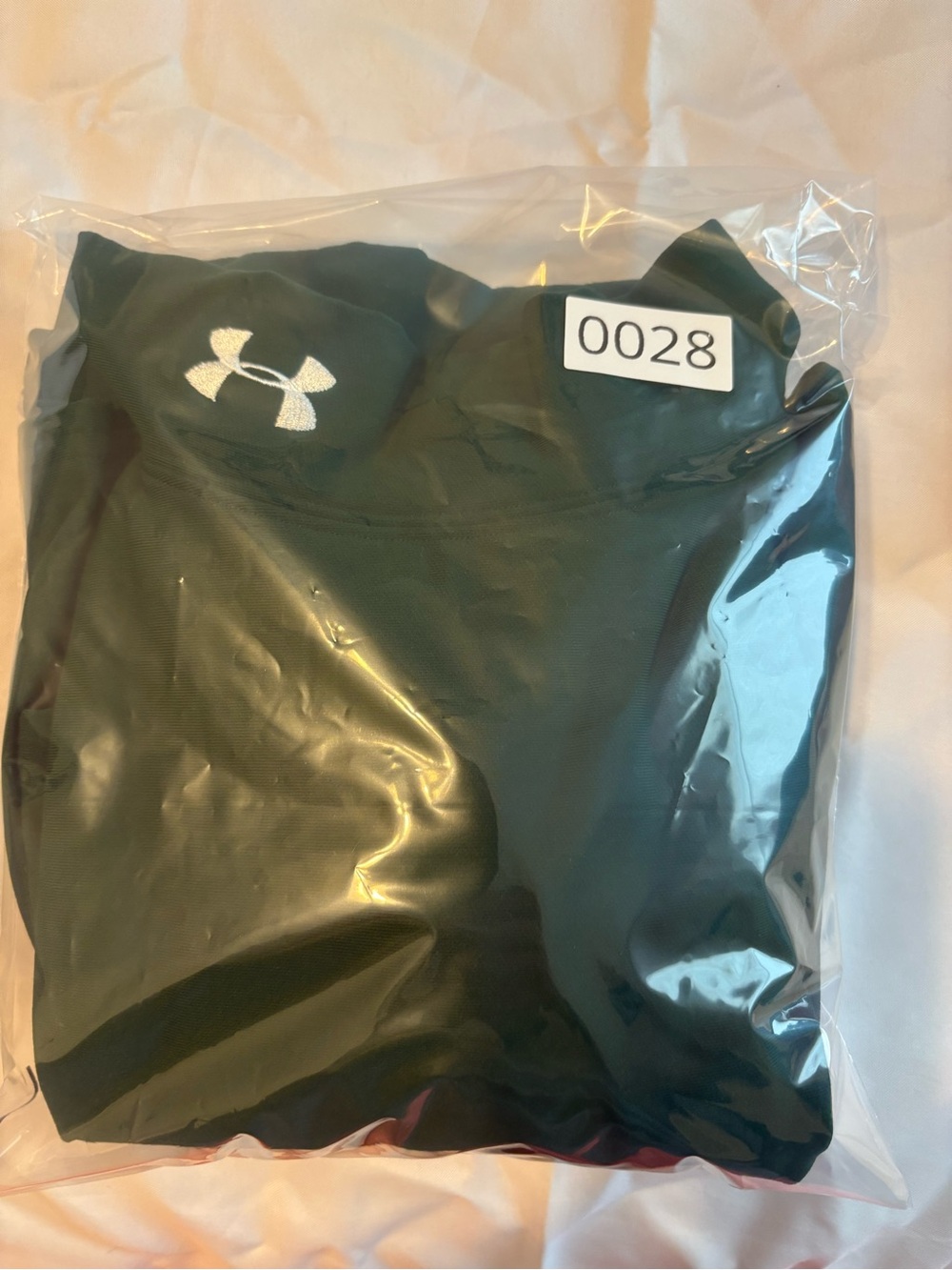 Under Armour Men's XXL Green Mock Neck ColdGear Compression Shirt - Picture 3 of 7